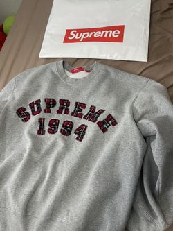 Supreme plaid Arc Crewneck