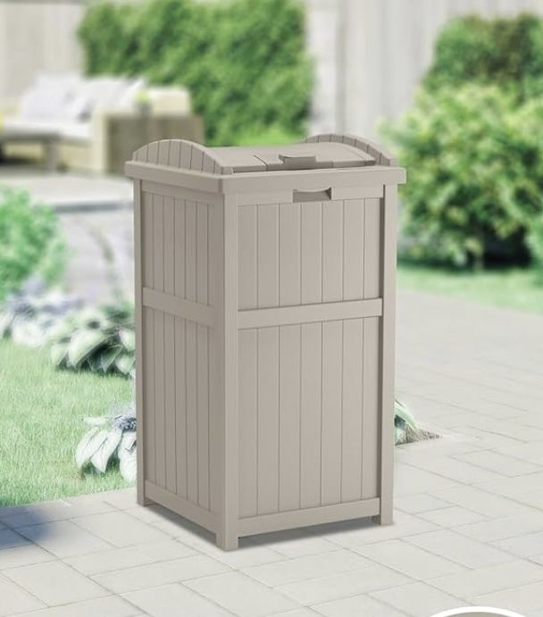 OUTDOOR PATIO GARBAGE BIN