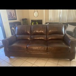 Leather Couch 