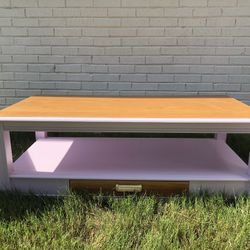 Broyhill Pink REFINSHED End Tables And Coffee Table 