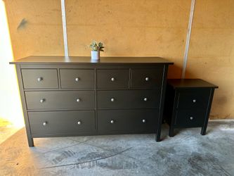 Black IKEA Hemnes dresser set