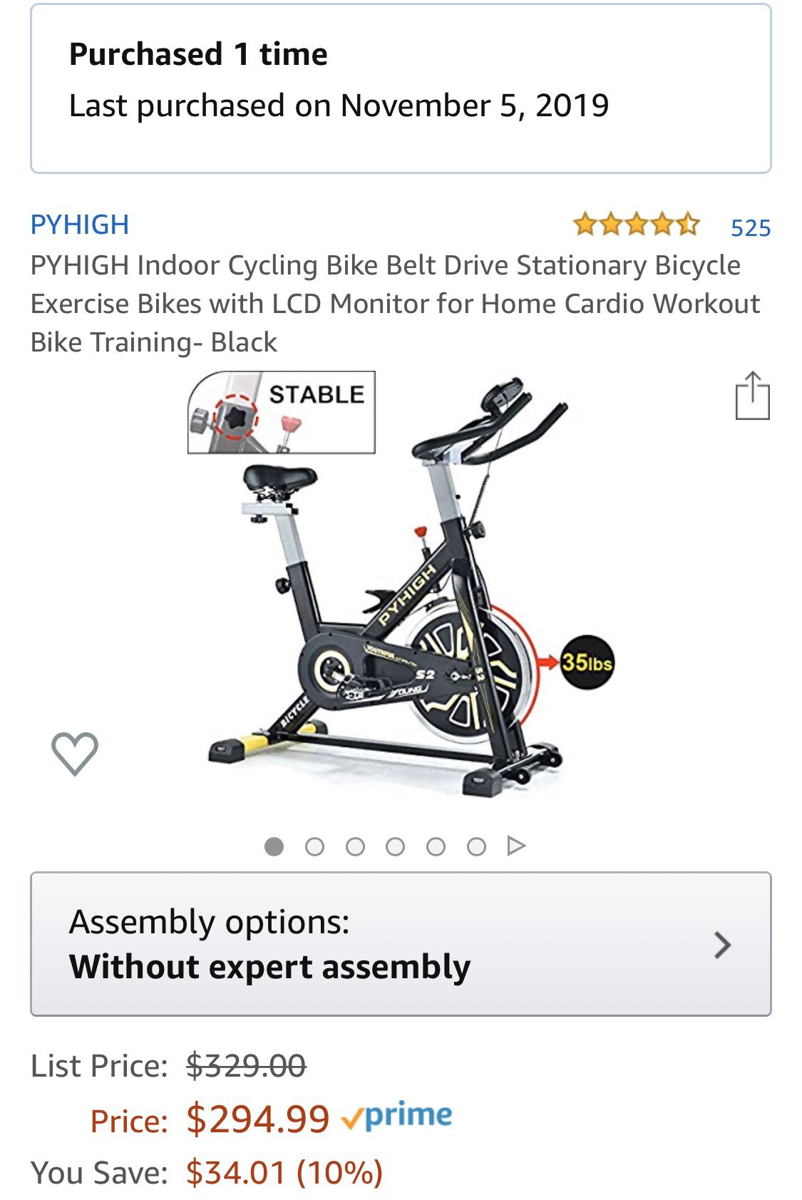 PYHIGH exercise bike