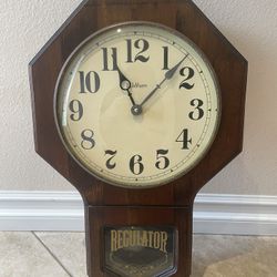 Antique Waltham Regulator Wall Clock.