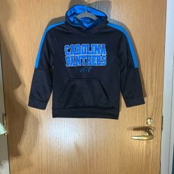 Carolina Panthers Size S (6/7) Fleece-Lined Hooded Sweatshirt 