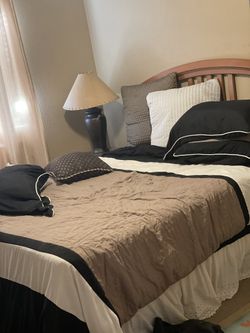 Queen Bed Frame With Nightstand And Dressing Table