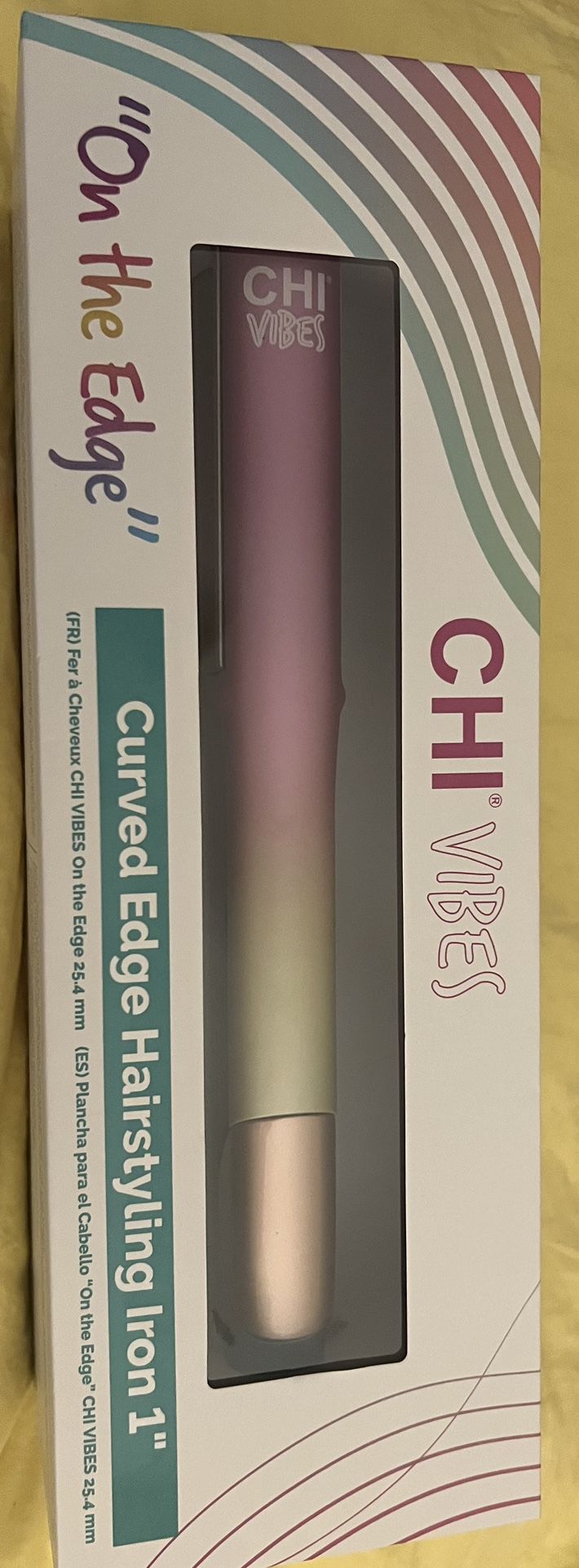 CHI VIBES Curved Edge Flat Iron 1 IN