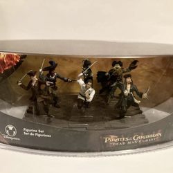 Disney Store Exclusive Pirates of the Caribbean   Figurine Set Rare NEW