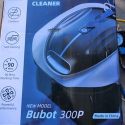 Bubot 300P Robotic Pool Cleaner, Cordless Pool Vacuum with Industry Leading Suction Power, Bluehole Tech, DirtLock Tech, Smart Sensor for Above-Ground