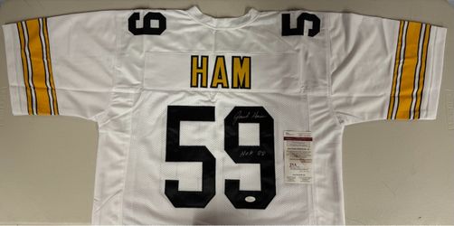 STEELERS “JACK HAM” AUTOGRAPHED JERESY!