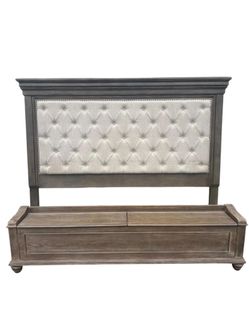 Vintage King Headboard and Frame