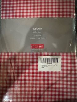 New Red checkered tablecloth