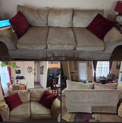 Sofa and love seat