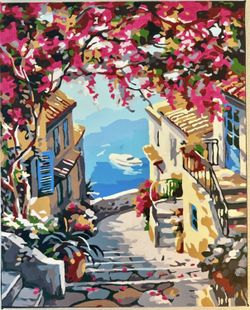 Serenity By Sea Handmade Framed Canvas Home And Wall Decor (16x20 inches)