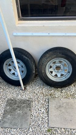 Galvanized Trailer Wheels With Tires