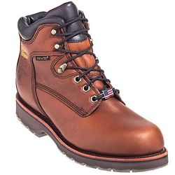 Chippewa Boots: Men's USA-Made Waterproof 25220 Brown  Work Boots Size 12 D