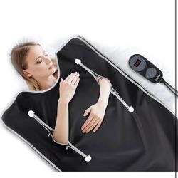   Infrared Sauna Blanket-Sauna Blanket for Home Use, Portable Design for Relaxation and Detoxification Highest 176℉, 20-60 Minutes Timer, 6 ft x 2.65 