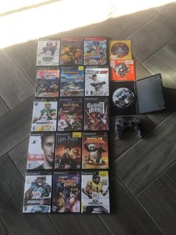 18 PS2 games and 1 controller