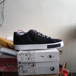 Puma X Daily Paper Court Platform S "Puma Black" Size 13 Brand New