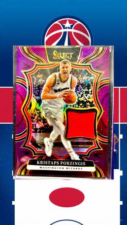 2024 Kristaps Porziņģis Prizm Select Purple Game-Used Patch /99