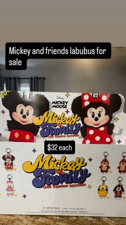 Mickey and friends labubus