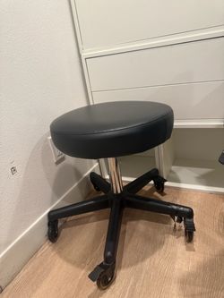 Vinyl Padded Mobile Shop Stool