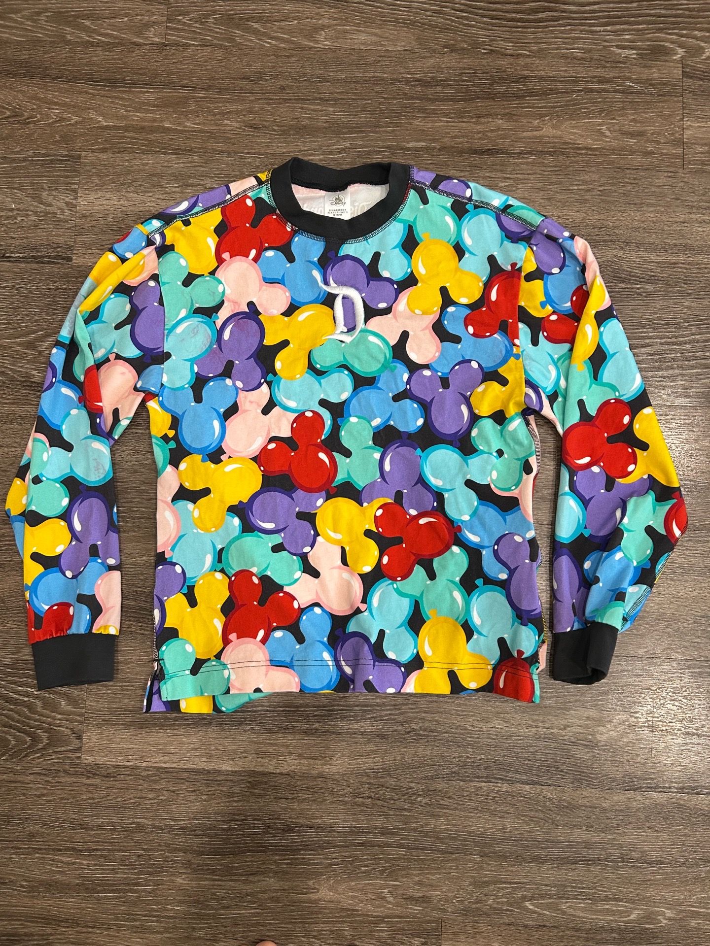 Disney Disneyland Resort Mickey Mouse All-Over Print Long Sleeve Shirt M