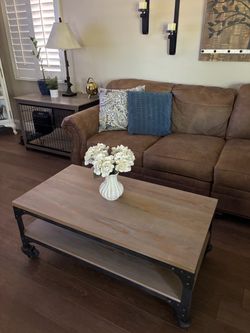 Industrial style coffee table