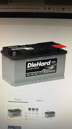 DieHard Platinum H8-AGM Car Battery