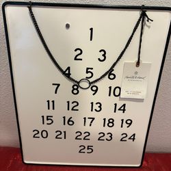 Brand New black and white metal Christmas countdown - Holiday Home Decor - Simi Valley