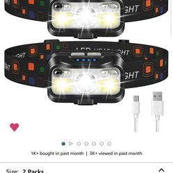 NEW!! LHKNL Headlamp Rechargeable, 1200 Lumen