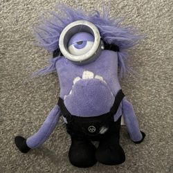 Despicable Me 2 Purple EVIL MINION Talking Light Up Battery Operated Plush