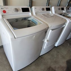 New LG Top Load Washer And Electric 220volt Dryer Set 