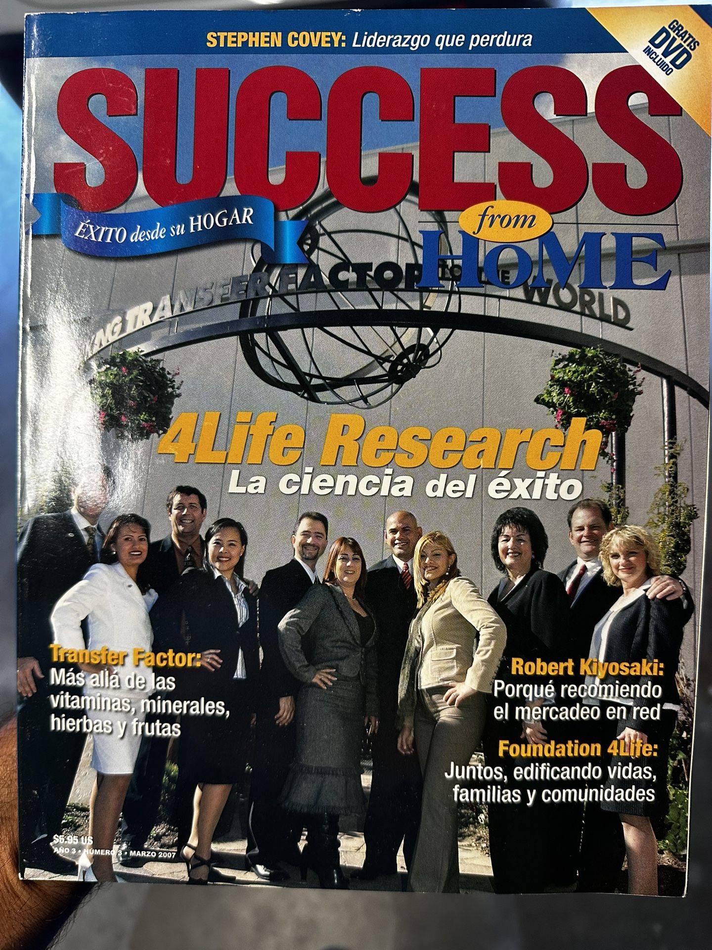 Revista “Success From Home” Español- Marzo 2007 (Éxito Desde Su Hogar) Compañía 4Life Research