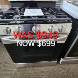 30 In 5.8 Cu. Ft. Smart Single Oven Gas Range With Easyclean