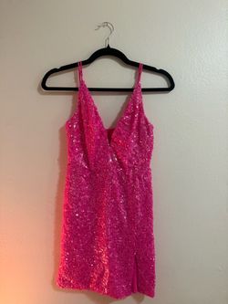 Lucy in the Sky Hot Pink Sequin Mini Dress – Size S - Worn once