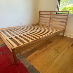Ikea full bed frame - Tarva : pine color