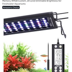 SEAOURA Aquarium LED Light with Thermometer