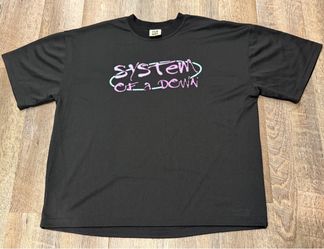 System of a Down SOAD Graffiti Jersey Oversized Large