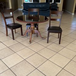 Table With Three Chairs 