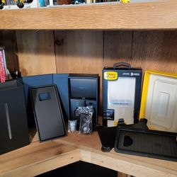 Samsung Galaxy Note 9 Original Box earphones and otterbox case **NO CELL PHONE** 