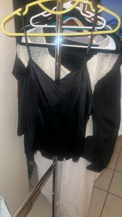 Black Satin Cami Top