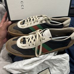 GG SIZE 12 Sneakers And Wallet 