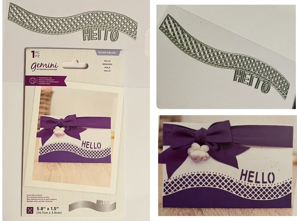 Beautiful Hello Edge’ables Die Cut