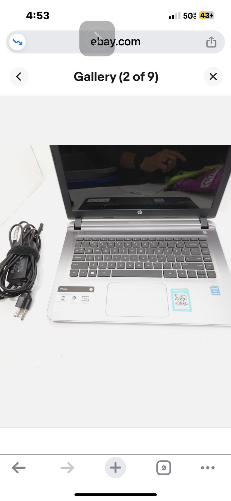 HP Pavilion Beats Audio Edition Laptop – 15.6” Display – Intel Core i3 – Charger Included