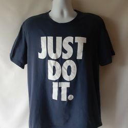 Nike Just Do It men's navy short sleeve t-shirt size XL