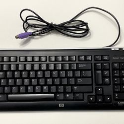 HP Model SK-2960 Keyboard Black Silver Used Working