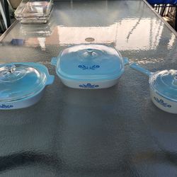 Corning Ware-3 Pc Vintage