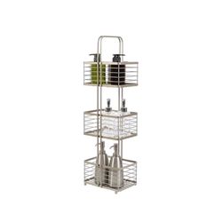 3 Tier  Slim  Nickel  Wire  Bathroom  Caddy  For College 