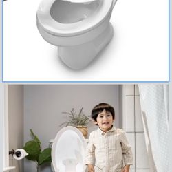 Ingenuity: ity by Ingenuity Flip & Sit Potty Seat (White) – Easy to Set Up & Remove Potty Training Seat That Attaches to Adult Toilet Seat