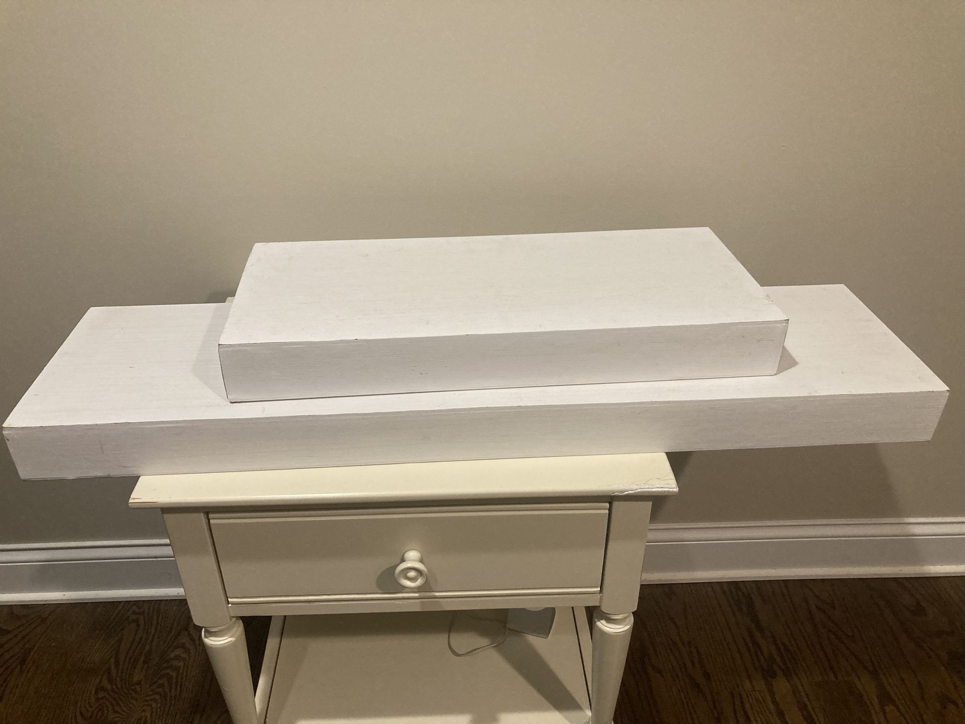 Two Floating Shelves With Mounting Hardware From Hobby Lobby- Save Big Money!